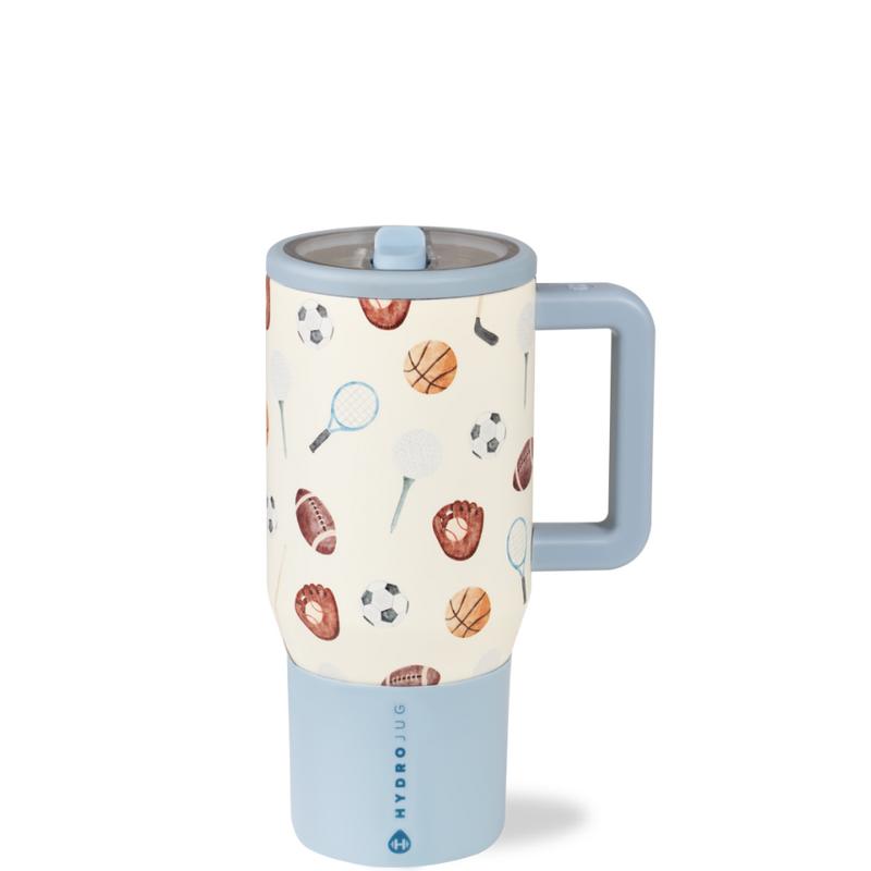 HydroJug Traveler | Leak-Proof Insulated Tumbler with Flip Straw & Cup Holder Fit Flasks Lid