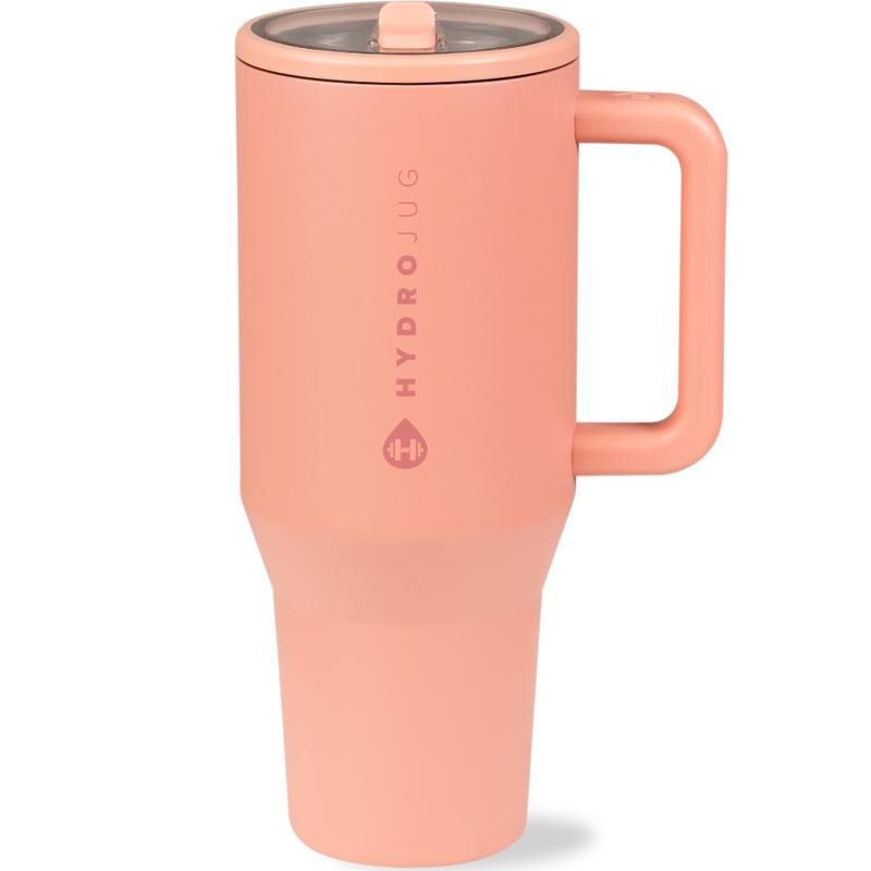 HydroJug Traveler | Leak-Proof Insulated Tumbler with Flip Straw & Cup Holder Fit Flasks Lid