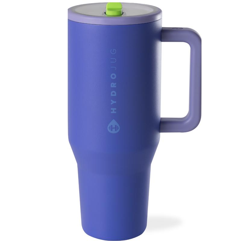 HydroJug Traveler | Leak-Proof Insulated Tumbler with Flip Straw & Cup Holder Fit Flasks Lid