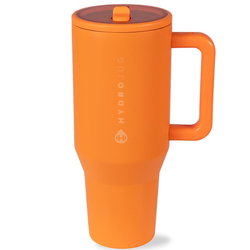 HydroJug Traveler | Leak-Proof Insulated Tumbler with Flip Straw & Cup Holder Fit Flasks Lid