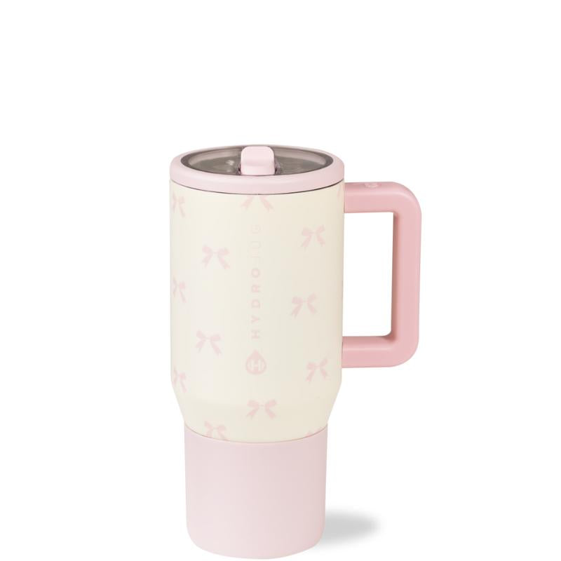 HydroJug Traveler | Leak-Proof Insulated Tumbler with Flip Straw & Cup Holder Fit Flasks Lid