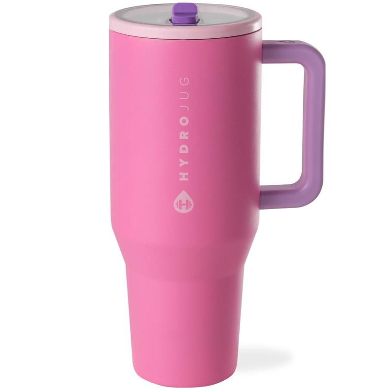 HydroJug Traveler | Leak-Proof Insulated Tumbler with Flip Straw & Cup Holder Fit Flasks Lid